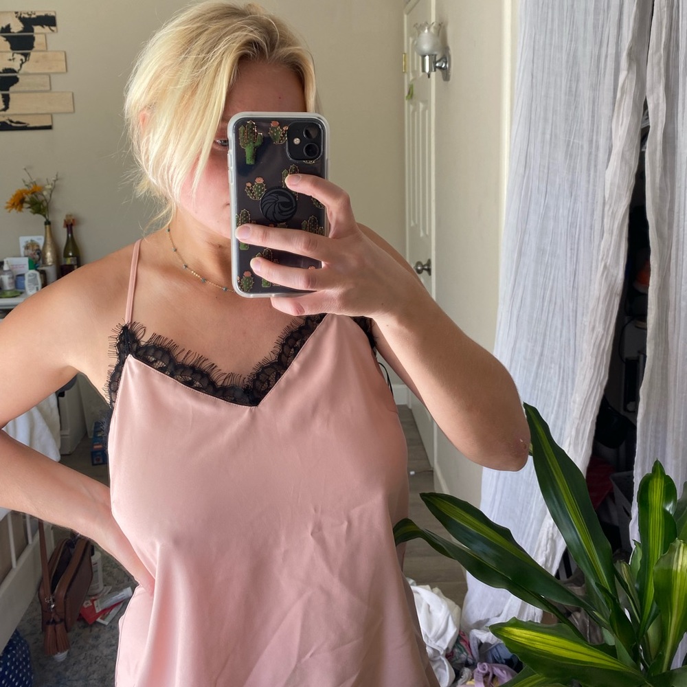 Satin/Lace tank